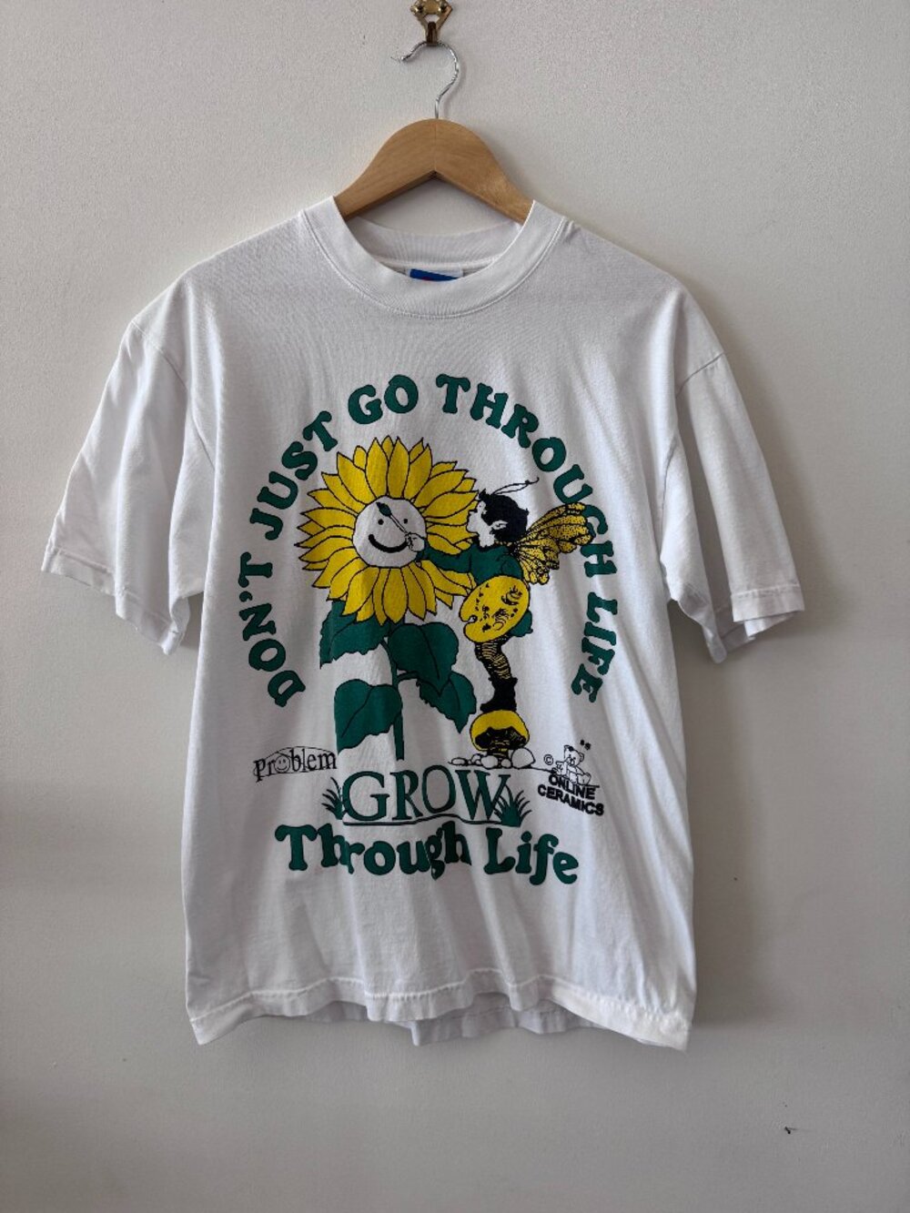 Online Ceramics Don't Go Through Life Grow Through Life T Shirt Medium